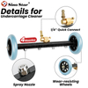 High Pressure Washer Gun with Replacement Wand Extension 1/4" Quick Connect M22 Fitting 4000 Psi