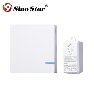 Wireless Light Switch Kit, Remote Wall Switch with Mini Receiver Outdoor 1969ft Indoor 130ft for Ceiling Lights Lamp