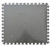 Round Coin PVC Interlocking Garage Floor Tiles 500*500*5mm Plastic Flooring for Car Repair Gym / Workshop Vinyl