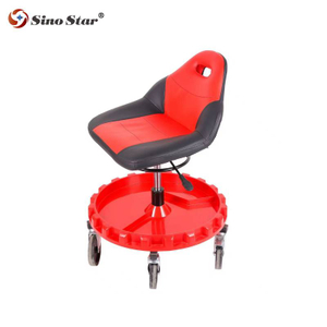 Height Adjustable Car Repair and Beauty Stool Car Stool Detail Four Wheel Rolling Stool for Car Repair Work SP00873