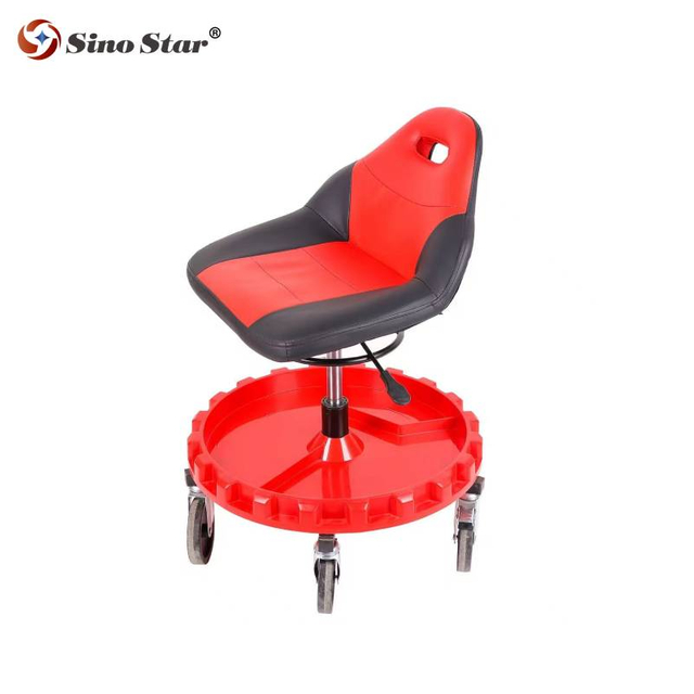 Height Adjustable Car Repair and Beauty Stool Car Stool Detail Four Wheel Rolling Stool for Car Repair Work SP00873