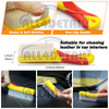 28PCS Car Detailing Kit Interior Detailing Kit Yellow Detail Drill Brush Cleaning Tools Set for Cleaning Wheels Car Wash Shop