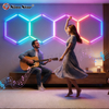 RGB Music LED Light Music Sync Sound Control LED Night Light for Bedroom Gaming Desk Party Home Bar KTV Festival Decor