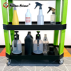 High Quality Multifunctional PP Material Auto Repair 3 Shelf Car Beauty Tool Cart 200kg Load Capacity SP00812