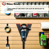 Fan-shaped V polishing machine stand Wall Mount Polisher Holder, Auto Detailing Buffer Polisher Storage Rack for DA & Rotary Polishers SP00987