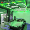 ST1028 Green Frame Green Frame Hex LED Light for The Car Care Equipment Room And Workshop