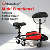 Universal Wheel Mobile Stool Mobile Creeper Red Seat Car Wash Stool for Car Beauty SP00876