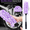 New Removable Ultra Soft Flat Microfiber Wheel Brush Thin Wheel Cleaning Brush Car Wash & Cleaning Supplies for Car Wash SP00842