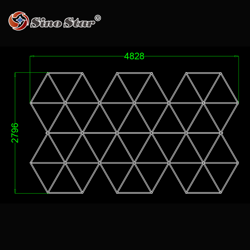 ST6106 Garage Auto Workshop Sino Star Hexagon LED Light