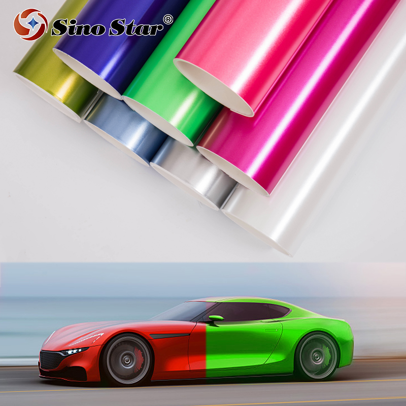 Sino Star S5M04 Full Body Glossy Car Film Protection Sticker Chrome Vinyl Car Wrap Film