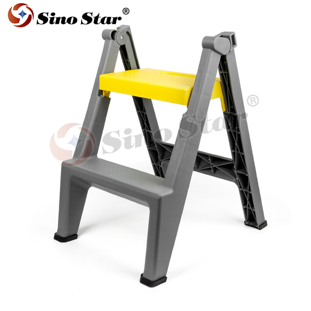 BJJN4 Portable Folding Double Sided Step Stools Plastic Household Ladder