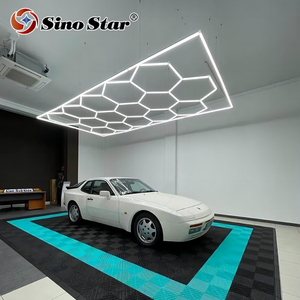 SS321 2.4M*4.76M Honeycomb LED Car Detailing Ceiling Light 