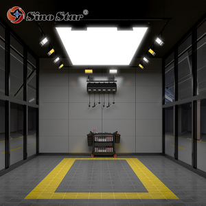 1.2*2.4M LED Lighting Soft Box for Car Detailing & Polishing One-Step AC Power Installation for Workshop Room