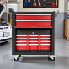 Drawer Style Toolbox with Wheels, Storage Rack, and Car Tool Parts of Various Sizes SP00888