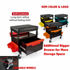 Car Beauty Work Chair Multi-Function Repair Bench Curved Surface Design Tool Storage Stool