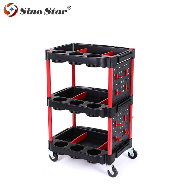 3 Shelf Multifunctional Auto Repair Tool Cart Professional Mechanical Tool Cart Car Salon Tool Cart SP00865