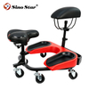 Universal Wheel Mobile Stool Mobile Creeper Red Seat Car Wash Stool for Car Beauty SP00876