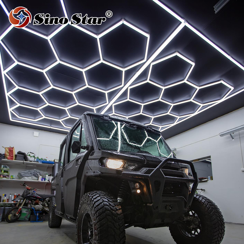 SS340 7.87ft*14.5ft ECO Honeycomb LED Car Detailing Ceiling Light 