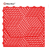 Patent Tiles Three Dimensional 3D Tiles 400*400*18mm Non Slip Interlocking PP Garage Floor Tiles