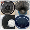Dirt Lock Scrub Black Wall for Bucket Filter Cleaning Tool for Brushes and Towel Fits 3-8 Gal Round Buckets