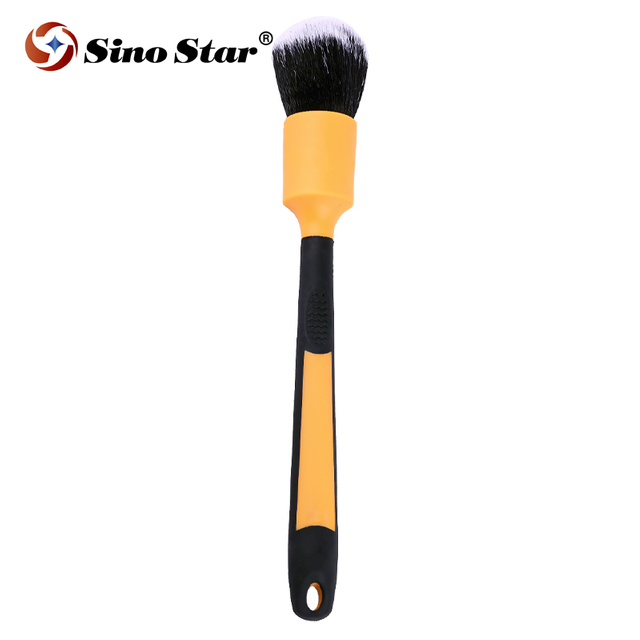 Car Interior Paint Wheel Gap Cleaning Brush Car Seat Detail Brush Orang Super Soft PP Brush SP00843