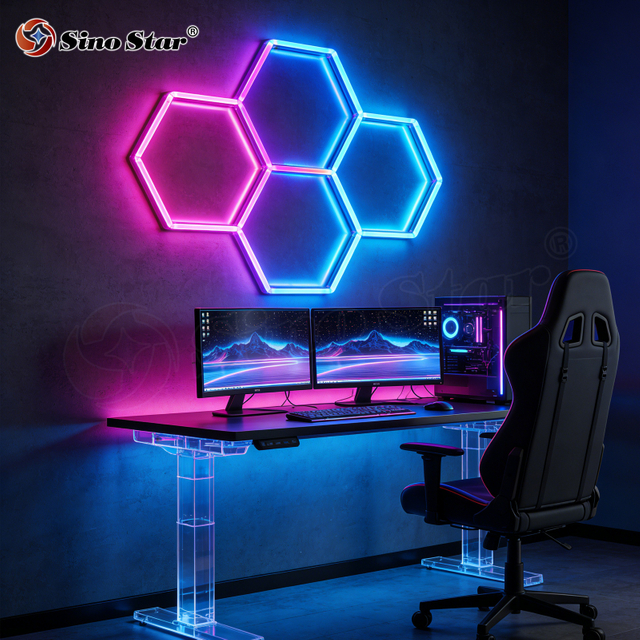 Music Controlled RGB LED Lights Music Rhythm Activated Lamp Color Changing Atmosphere Light for Home Party Bedroom Decor