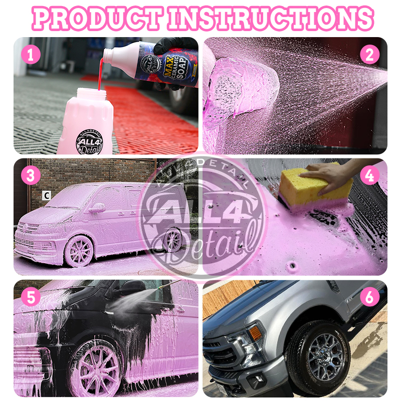 YT020 Pink Manual Car Wash Foam