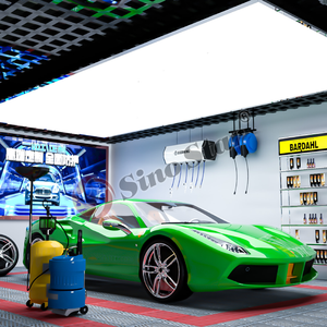 2388*4510mm Car Care Led Workshop Light Auto Detailing Equipment Led Light Car Showroom Soft Film Light Box