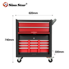 Drawer Style Toolbox with Wheels, Storage Rack, and Car Tool Parts of Various Sizes SP00888