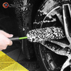 Detailing Soft Green Car Wheel Cleaning Brush,Scratch-Free Sheep Wool-Like Fiber Wheel Wash Brush for Cars SP00840