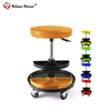 Round Mechanic Stool Creeper Adjustable Rolling Stool Chair Swivel With Tool Tray Storage SP00875