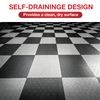 Sino Star 40*40*1.8cm 600g Interlocking PP Garage Floor Tile Quick Repair Louver Grille Vented Vinyl Flooring for Garages Workshops Car Washes SP00938