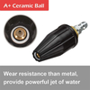 Pressure Washer Tips Turbo Nozzle 360 Rotating Spray Turbo nozzle Max 3000 PSI with 1/4 inch Quick Connector for Cleaning