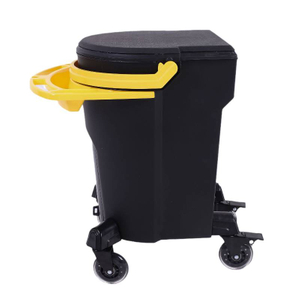 Two-in-one Car Wash Bucket with Large Capacity, Portable Car Wash Tool Set with Wheels And Sand Separator Net SP00860
