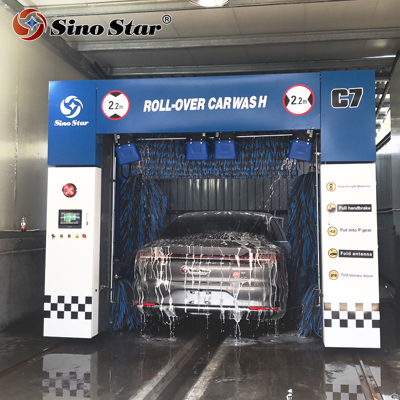 【Order】El Salvador Orders 2 Units T18 Touchless Car Wash Machine + 1 Unit C7 Rollover 5 Brush Car Wash Machine