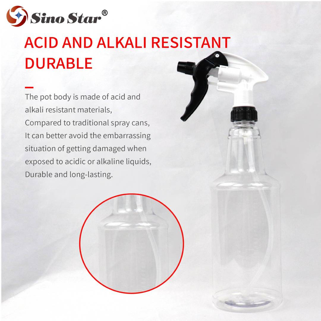 Sino Star 750ml Plastic Automotive Spray Bottle Empty Car Detail Adjustable Spray Bottle Car Cleaner