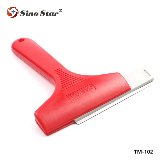 TM-102 Angled Scraper with 4" Double Edged Blade Turbo Squeegee