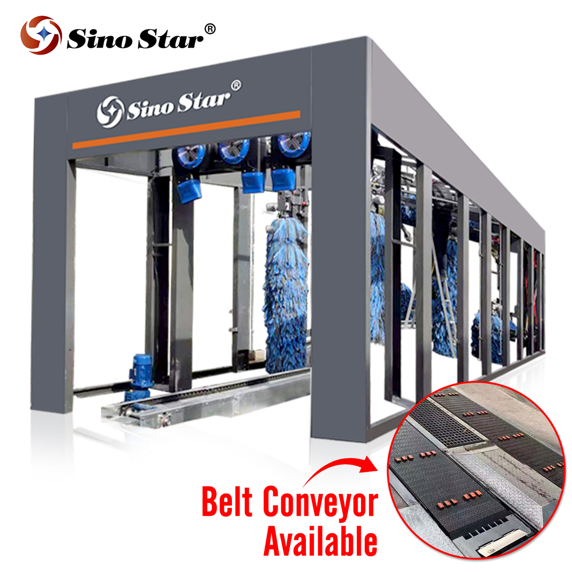 C6 Automatic Tunnel Car Wash Machine Gas Oil Station