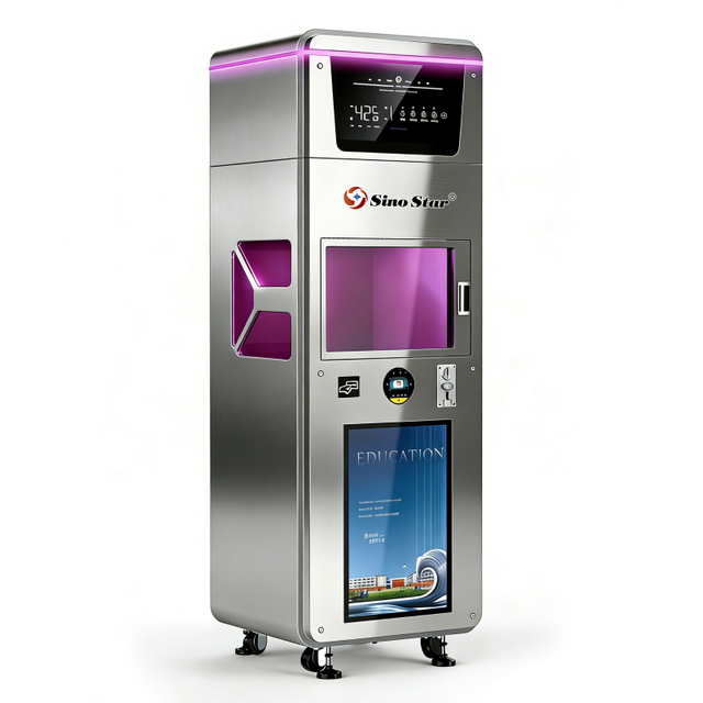 Single-bin Helmet Cleaning and Disinfection Machine, 24-hour Self-service Vending Machine for Sterilization and Drying