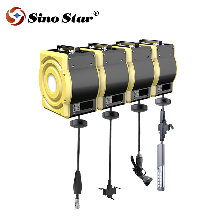 Factory Auto Retractable High Pressure Water/air/electric Hose Reel Drum/box  For Car Beauty 5 Combining Box