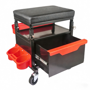 Car Beauty Work Chair Multi-Function Repair Bench Curved Surface Design Tool Storage Stool