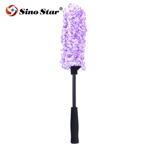 New Removable Ultra Soft Flat Microfiber Wheel Brush Thin Wheel Cleaning Brush Car Wash & Cleaning Supplies for Car Wash SP00842